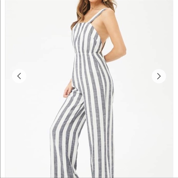 Forever21 Linen Blend Jumpsuit - Picture 5 of 8